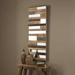 Kaine Wood & Mirror Wall Decor