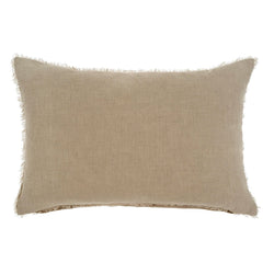 Lina Linen Pillow 16" X 24" - Driftwood