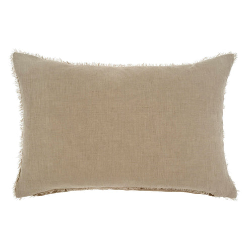 Lina Linen Pillow 16" X 24" - Driftwood