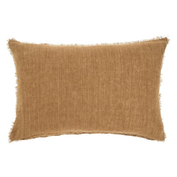 Lina Linen Pillow 16" X 24" - Tawny