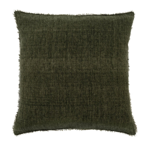 Lina Linen Pillow 24" X 24" - Avocado