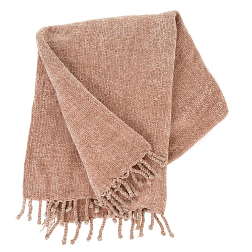 Palisades Chenille Throw - Blush