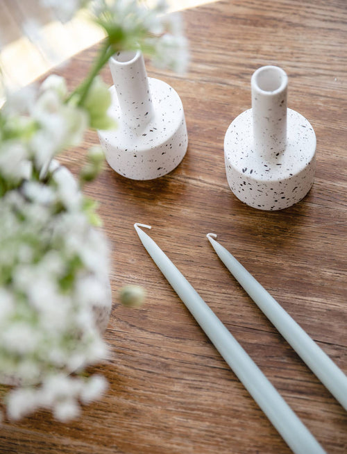 Pastel Teal Danish Taper Candle | 2 Pack