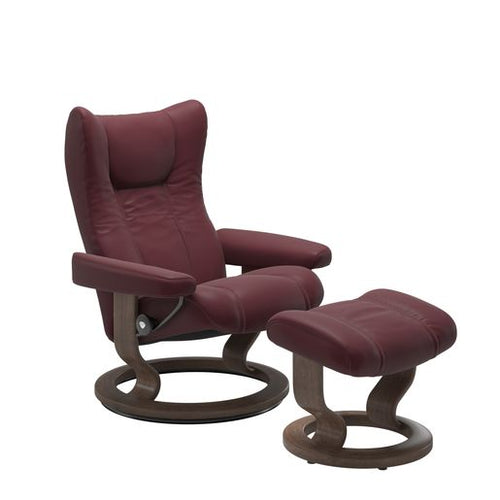 Stressless Wing Classic Chair & Ottoman