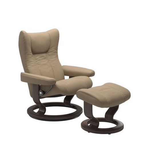 Stressless Wing Classic Chair & Ottoman