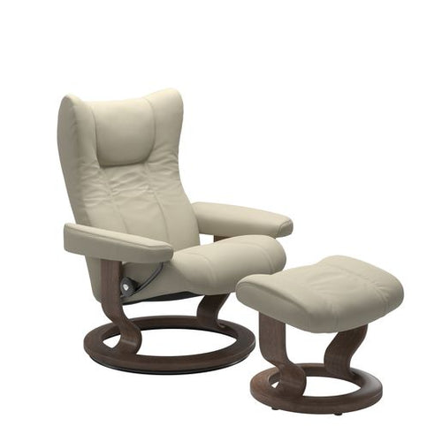 Stressless Wing Classic Chair & Ottoman