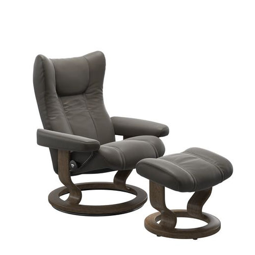 Stressless Wing Signature Chair & Ottoman