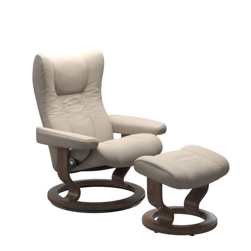 Stressless Wing Signature Chair & Ottoman