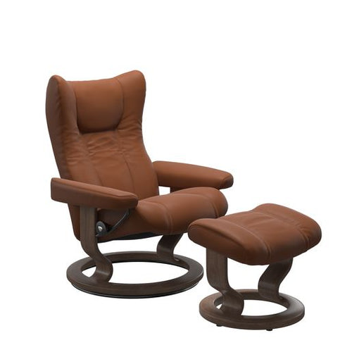 Stressless Wing Classic Chair & Ottoman