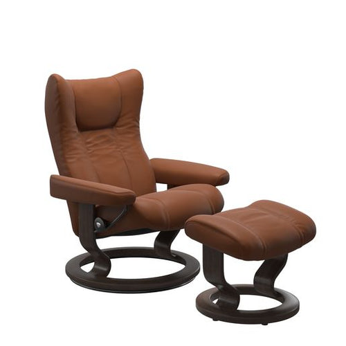 Stressless Wing Classic Chair & Ottoman