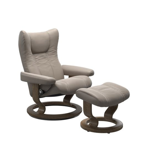 Stressless Wing Signature Chair & Ottoman