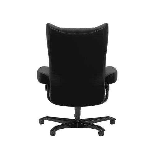 Stressless Wing Office Chair - Paloma Black - Black Finish