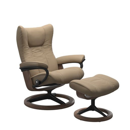 Stressless Wing Signature Chair & Ottoman