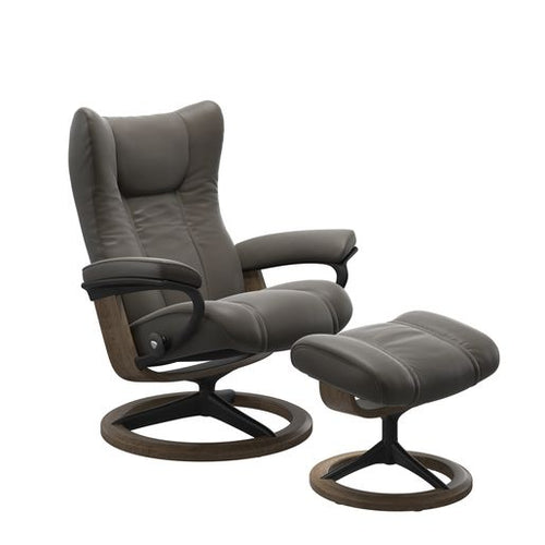Stressless Wing Signature Chair & Ottoman