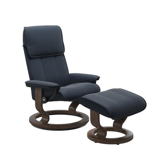 Stressless Admiral Classic Chair & Ottoman