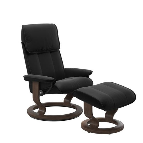 Stressless Admiral Classic Chair & Ottoman