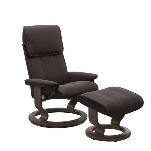 Stressless Admiral Classic Chair & Ottoman
