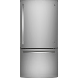 GE 24.9 Cu. Ft. Bottom Mount Refrigerator Fingerprint Resistant Stainless Steel