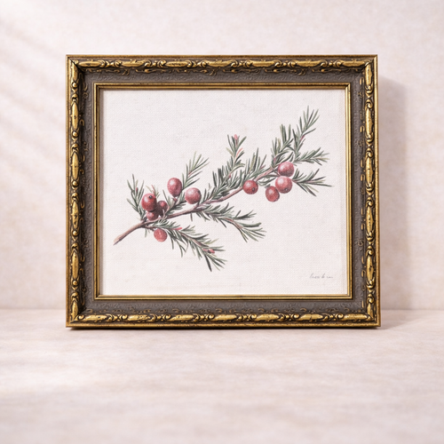 Winter Berry Framed Art