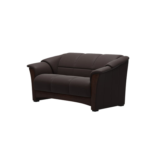 Stressless Oslo Loveseat - Paloma Chocolate - Brown Finish