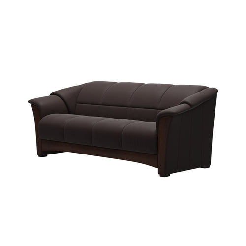 Stressless Oslo Sofa - Paloma Chocolate - Brown Finish