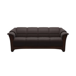 Stressless Oslo Sofa - Paloma Chocolate - Brown Finish