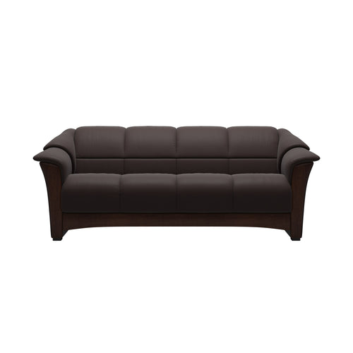 Stressless Oslo Sofa - Paloma Chocolate - Brown Finish