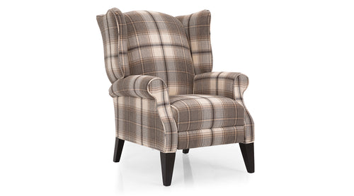 English Pushback Recliner - Crisscross Gold