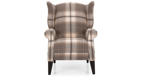 English Pushback Recliner - Crisscross Gold