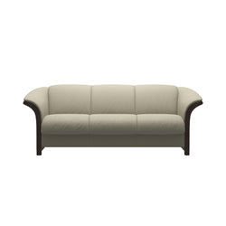 Stressless Manhattan Sofa - Paloma Light Grey - Wenge Finish