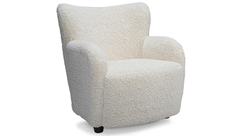 Cloud Swivel Chair - Mohair Ivory