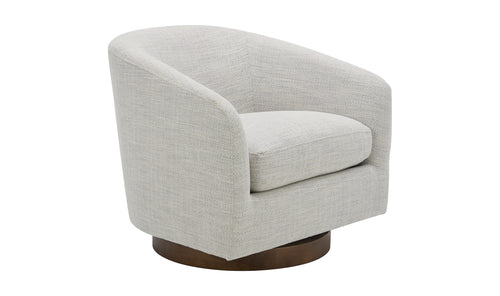 Oscy Swivel Chair Splashed White