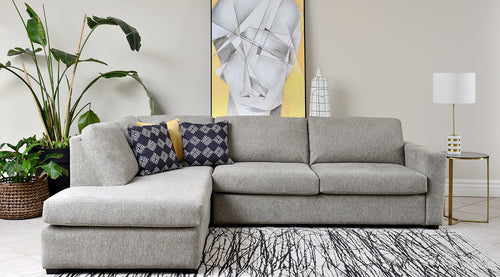 Kelly Sectional Transformer Sleeper - Mohair Ivory