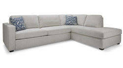 Kelly Sectional Transformer Sleeper - Mohair Ivory