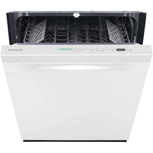 Frigidaire 24" Built-In Hybrid Tub Dishwasher - Top Controls - White