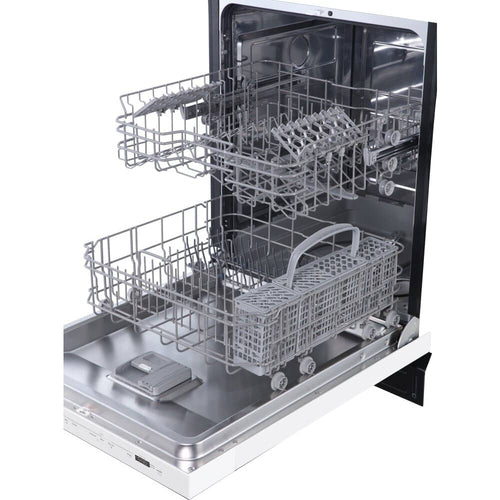 Frigidaire 24" Built-In Hybrid Tub Dishwasher - Top Controls - White