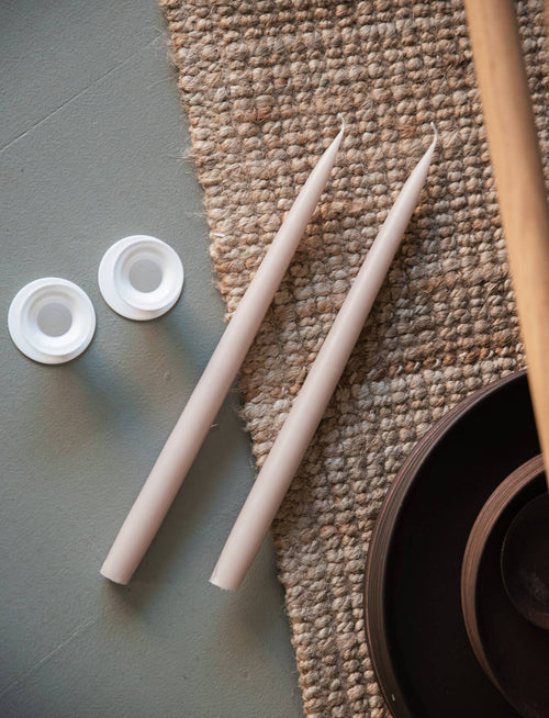 Flax Danish Taper Candle | 2 Pack