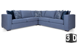 Sotto Navy 2 Piece Power Motion Sofa Sectional