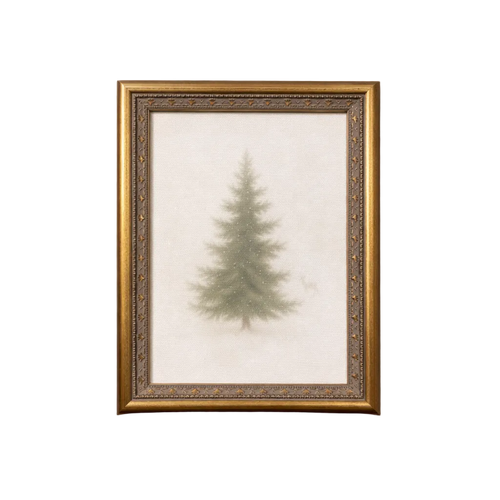 Frosty Pine Framed Art
