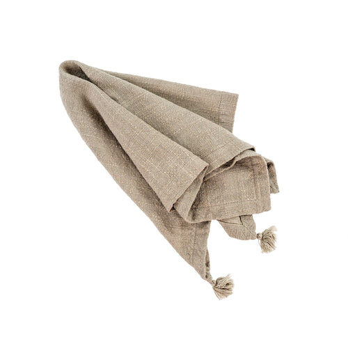 Tassel Napkin - Light Grey