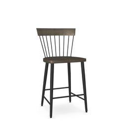 Angelina Counter Stool 26" - 25 Black Coral / 89 Stone Dust