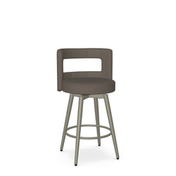 Curtis Counter Swivel Stool - 56 Titanium / MG Earthy