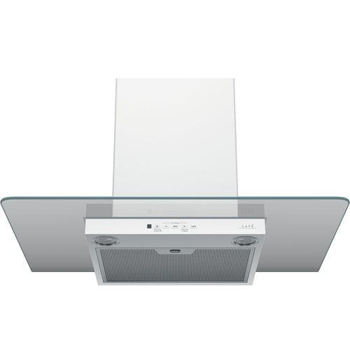 Cafe Range Hood 30" Glass Canopy - Matte White