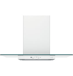 Cafe Range Hood 30" Glass Canopy - Matte White