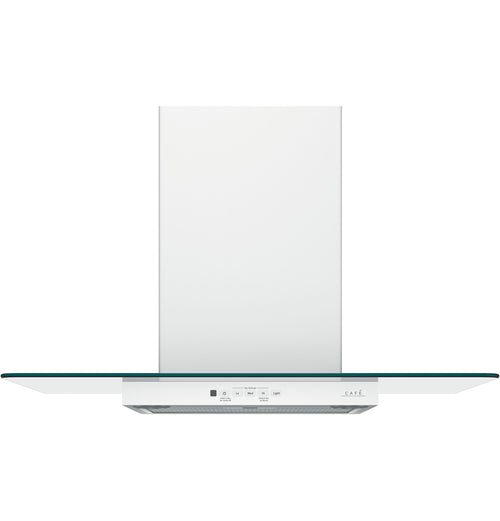 Cafe Range Hood 30" Glass Canopy - Matte White