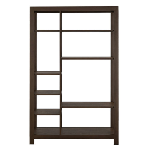 Novus Lodge 7 Tier Bookcase - Brown