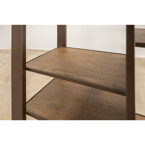 Novus Lodge 7 Tier Bookcase - Brown
