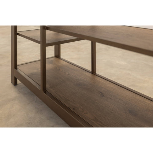 Novus Lodge 7 Tier Bookcase - Brown