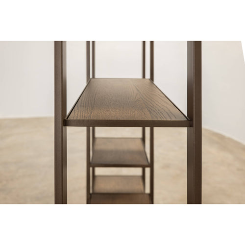 Novus Lodge 7 Tier Bookcase - Brown