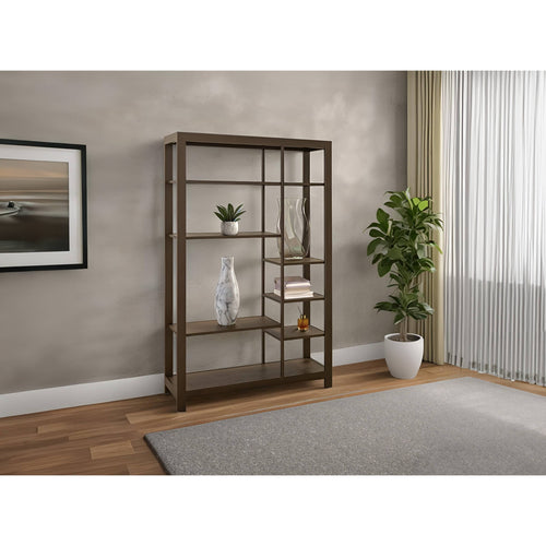 Novus Lodge 7 Tier Bookcase - Brown